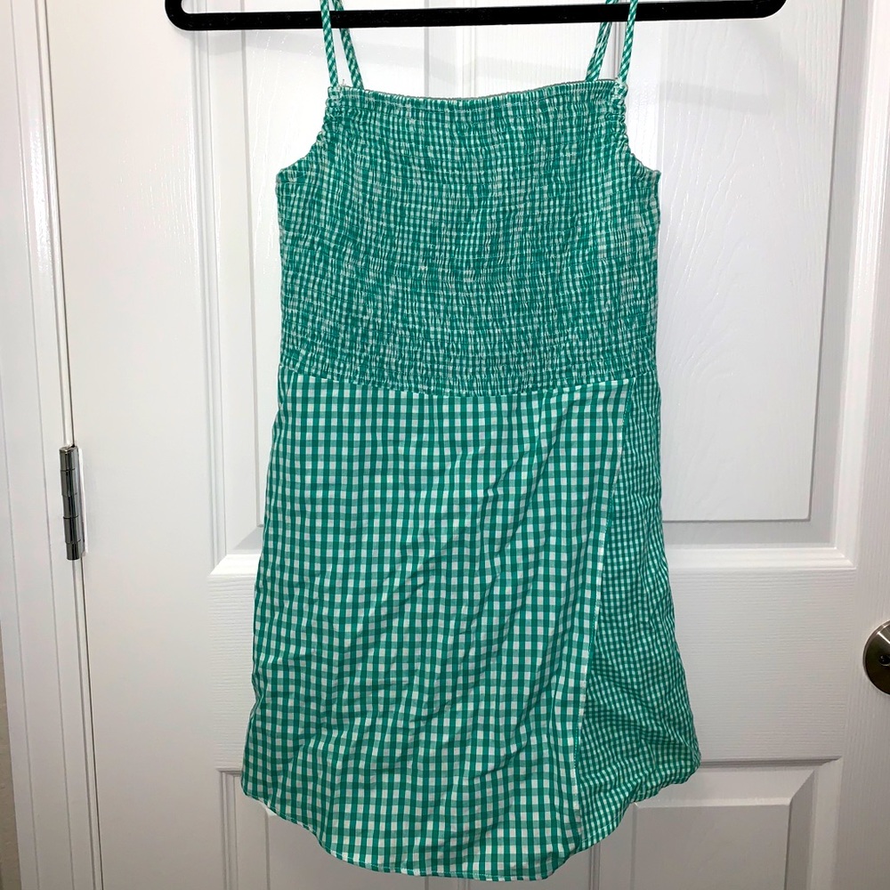 Urban Outfitters Cute Green Plaid Romper